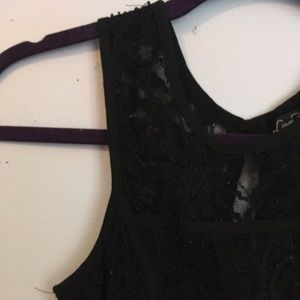 Love Reign Black Lace Romper
